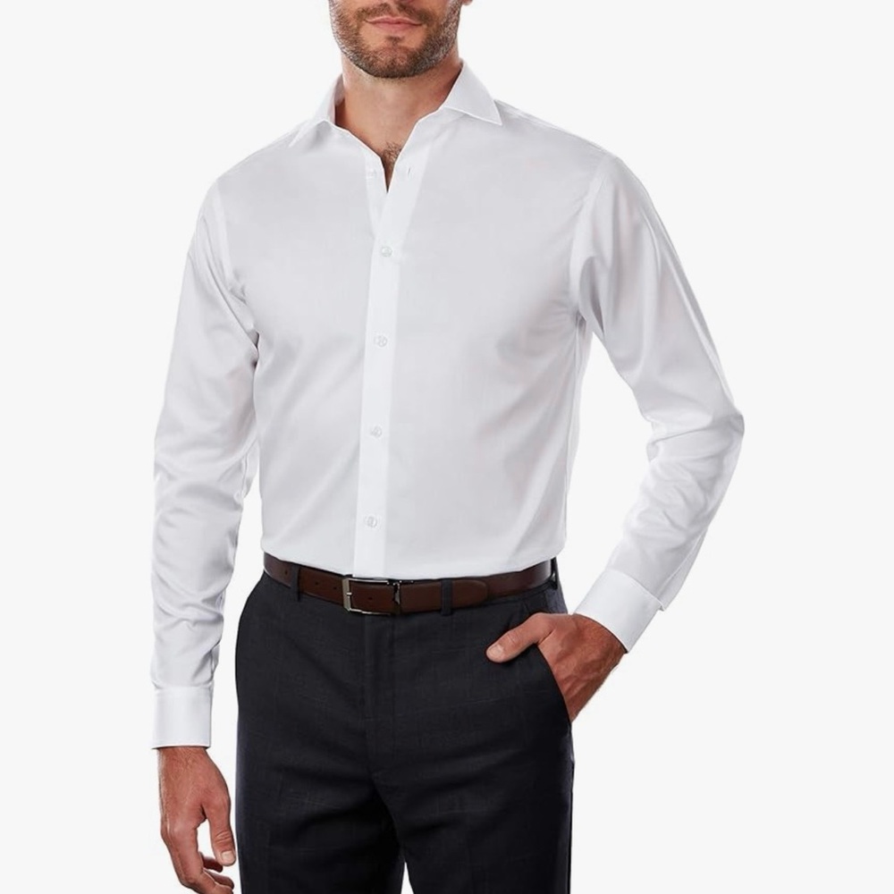 Calvin Klein Men's Crisp White Dress Shirt